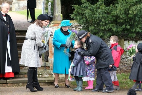  Royal Family Sandringham giáng sinh 2012