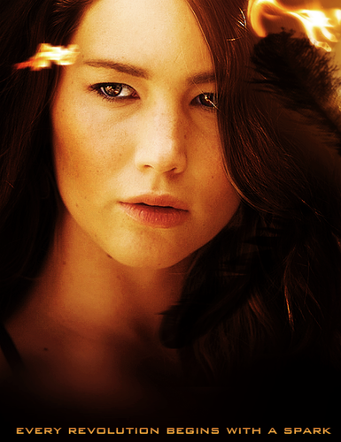  Catching آگ کے, آگ character poster: Katniss Everdeen