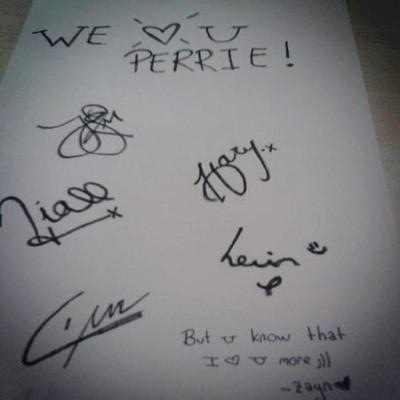 From the Boys to Perrie ♥