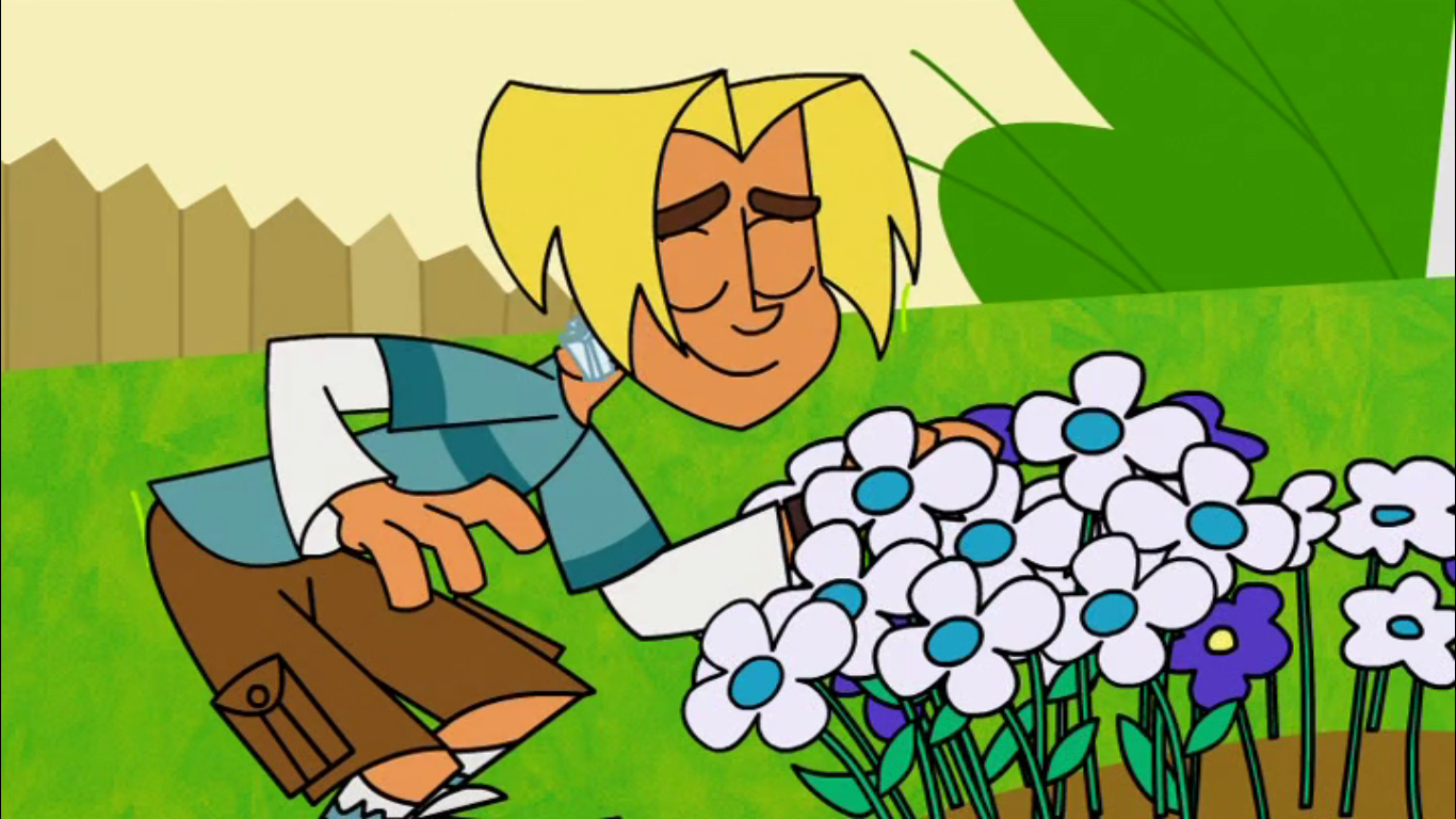 Johnny Test Photo: Gil Smelling flores.