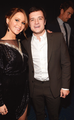 Josh and Jen backstage the PCA’s - the-hunger-games photo