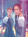 Katniss & Finnick-Catching Fire - jennifer-lawrence fan art