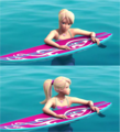Merliah with her surfboard - barbie-movies photo