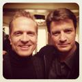 Nathan and Patrick Fabian on Castle  - castle photo