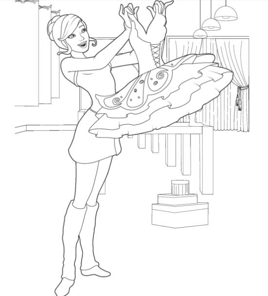 Pink Shoes Coloring Pages - Barbie in the Pink Shoes Photo (33267064