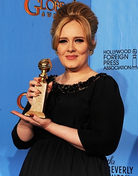 ADELE WINS BEST ORIGINAL SONG FOR ‘SKYFALL’ AT THE 2013 GOLDEN GLOBES 
