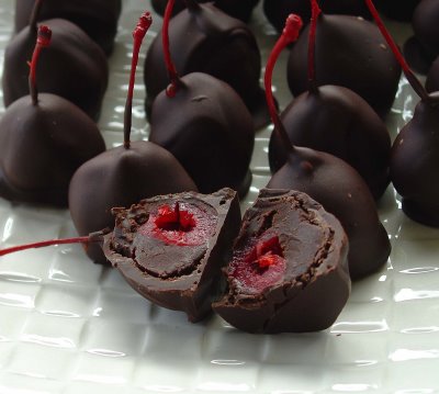 Chocolate Truffle Wrapped Cherries