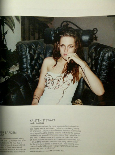 Kristen featured in the February 2013 issue of "W" magazine .