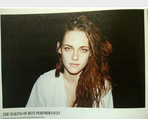 Kristen featured in the February 2013 issue of "W" magazine .