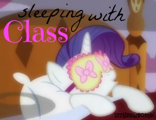  Sleeping with class :)