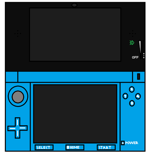  3DS aqua blue