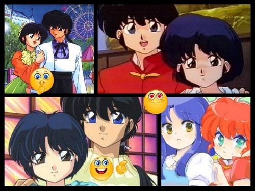  Collage of Ranma and Akane