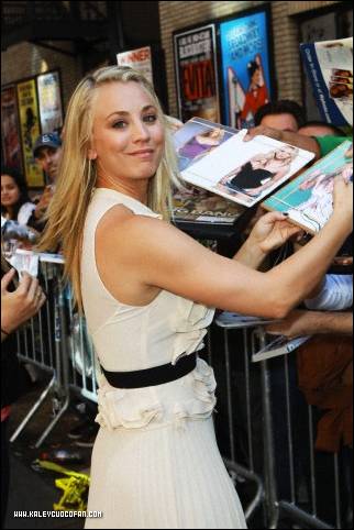  Kaley visiting "The Late Show with David Letterman"