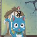 Little Natsu and Huge Happy :) - fairy-tail photo