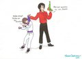 MJ vs JB - random photo