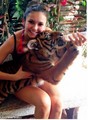 Nina & a tiger - ian-somerhalder-and-nina-dobrev photo