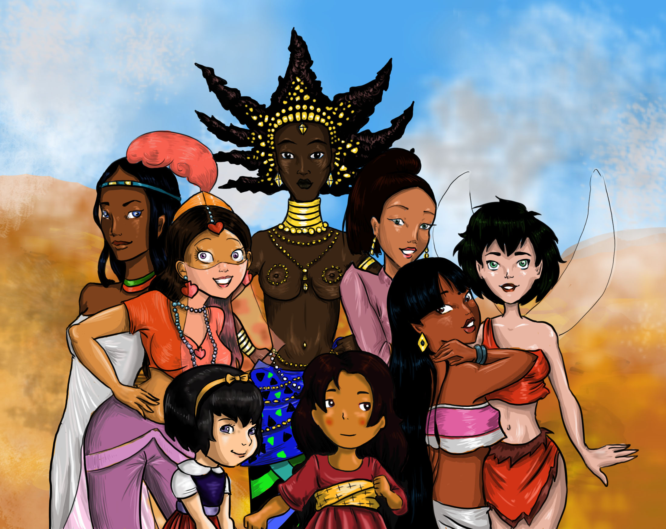 Non-Disney Heroines - Childhood Animated Movie Heroines Fan Art (33479801)  - Fanpop