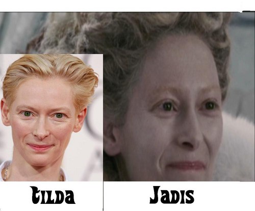 Tilda Swindon who played Jadis