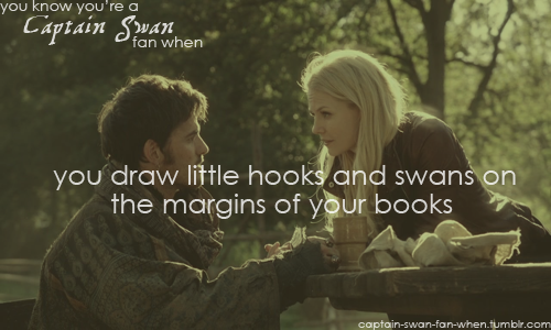  wewe know you’re a Captain swan shabiki when…