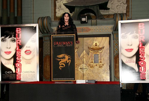  Cher's Hand & Footprints Ceremony held the Chinese theatre