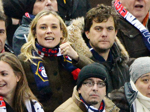  Diane Kruger and Joshua Jackson cheering for Germany