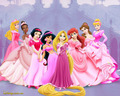 Disney Princess in Pink Gown - disney-princess fan art
