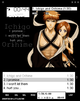  Ichigo and Orihime Winamp Skin kwa ~ChiisanaHoshi