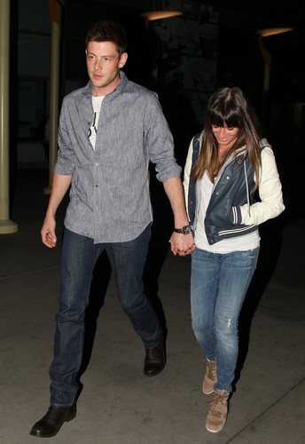 Lea And Cory Leaving ArcLight - February 3, 2013