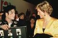 Princess Diana Backsatge With Michael Jackson Back In 1988 - princess-diana photo