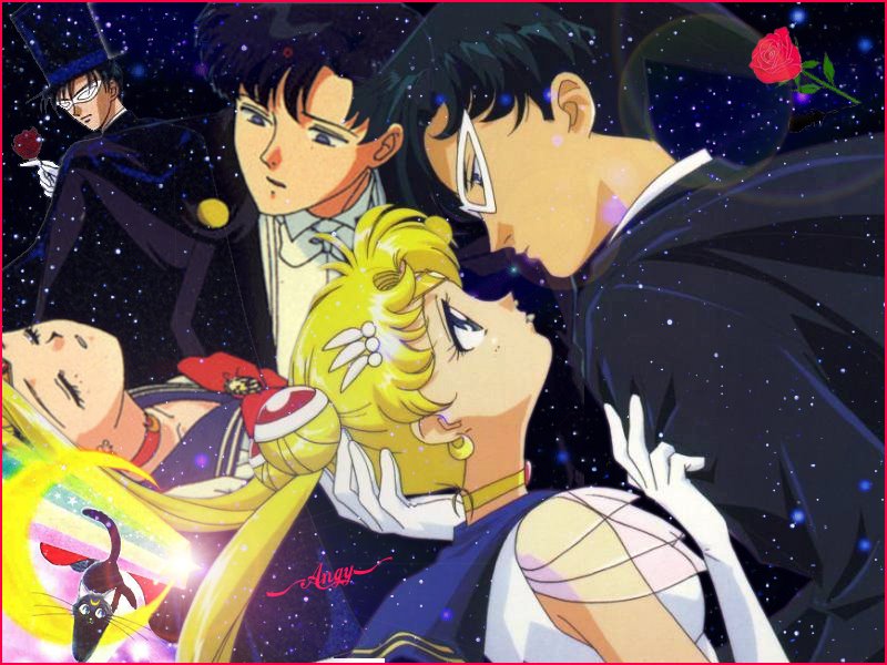 Sailor Moon & Tuxedo Mask - Serena and Darien Wallpaper (33538263) - Fanpop