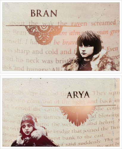  Bran & Arya Stark