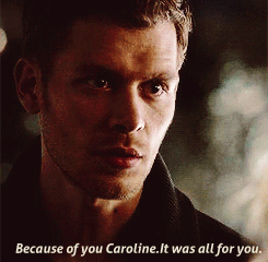  “I’ve shown kindness, forgiveness, pity… because of you, Caroline”