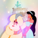 Jasmine and her father - disney-princess icon