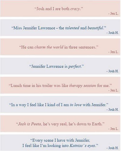 Josh and Jen about each other