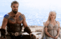 Khal Drogo + Blue - game-of-thrones fan art