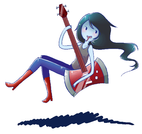 Marceline with her Axe Bass
