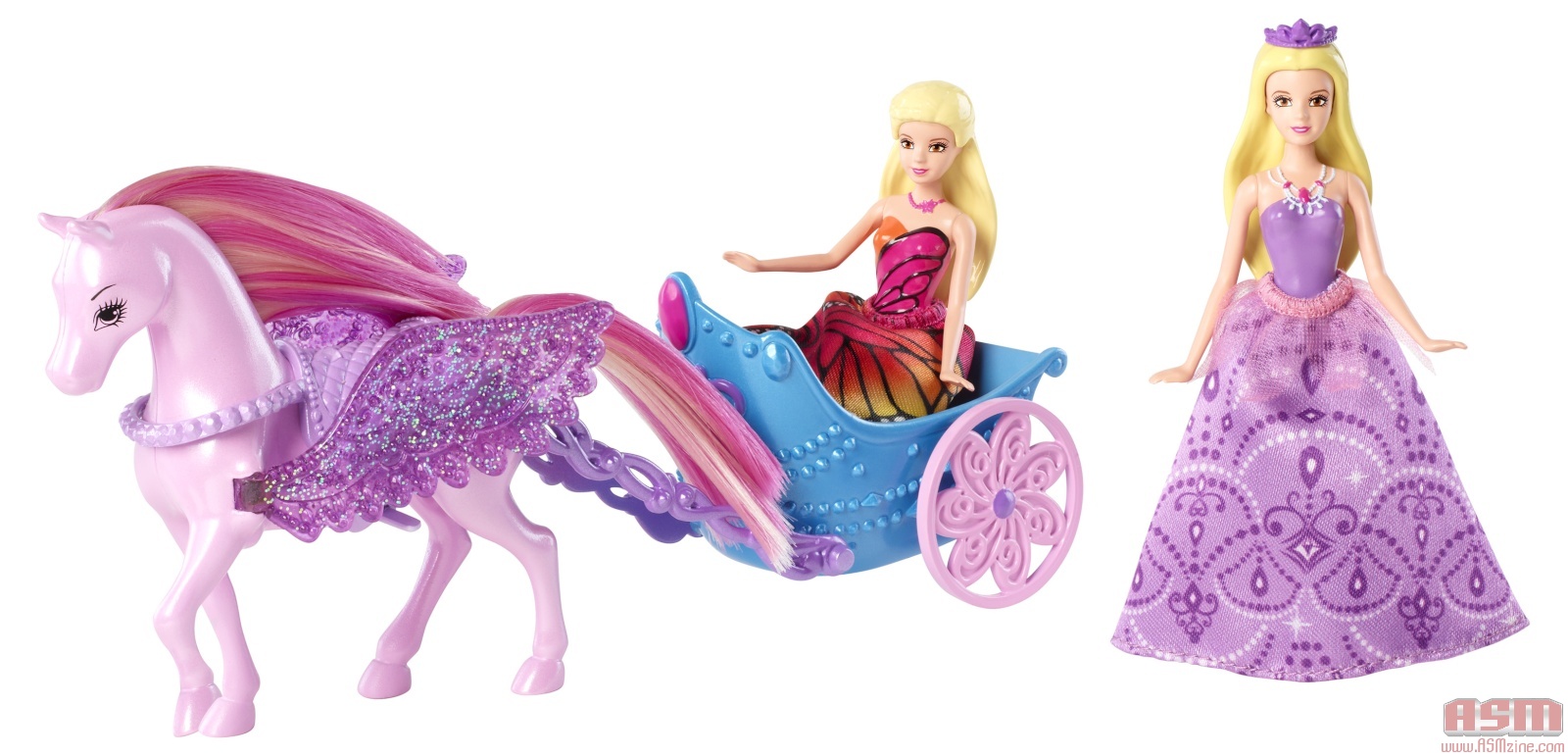 The deboxed mini dolls and the carriage - Barbie: Mariposa and the Fairy  Princess Photo (33608108) - Fanpop