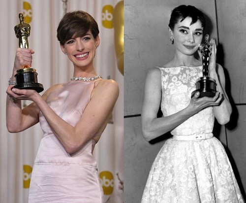  Anne Hathaway winning the Oscar 2013 for best supporting role