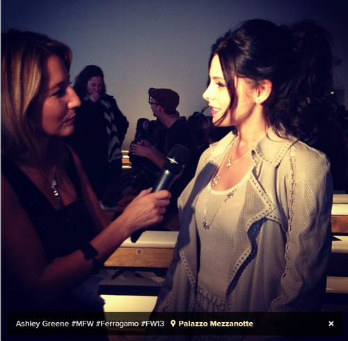  Ashley at Milan Fashion Week: Ferragamo Collection [24.02.13]