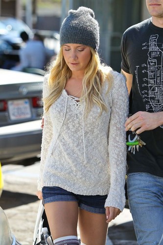 Ashley out in Studio City
