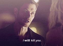 Caroline, you are beautiful but if you don't stop talking I'll kill you."