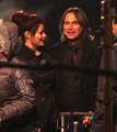 Emilie de Ravin & Robert Carlyle on set - once-upon-a-time photo