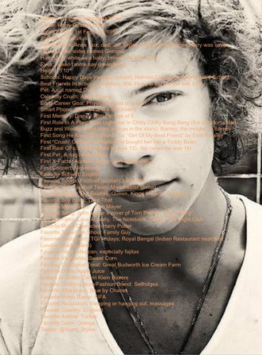 Harry Styles Facts <33