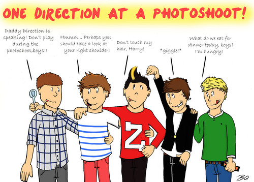  One Direction at a photoshoot