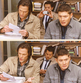 Dean, Sam and Misha as Castiel - supernatural photo