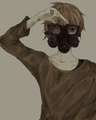 gas mask guy :P - anime photo
