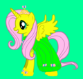 if fluttershy  was a princess - my-little-pony-friendship-is-magic fan art
