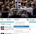 Blocking Obama on Twitter - random photo