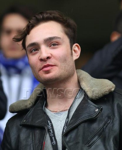  Ed Westwick at the Queens Park Rangers vs Sunderland game (9 Mar)
