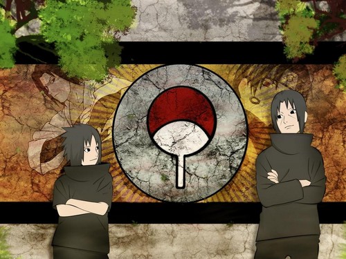  Itachi and Sasuke from Naruto kertas dinding